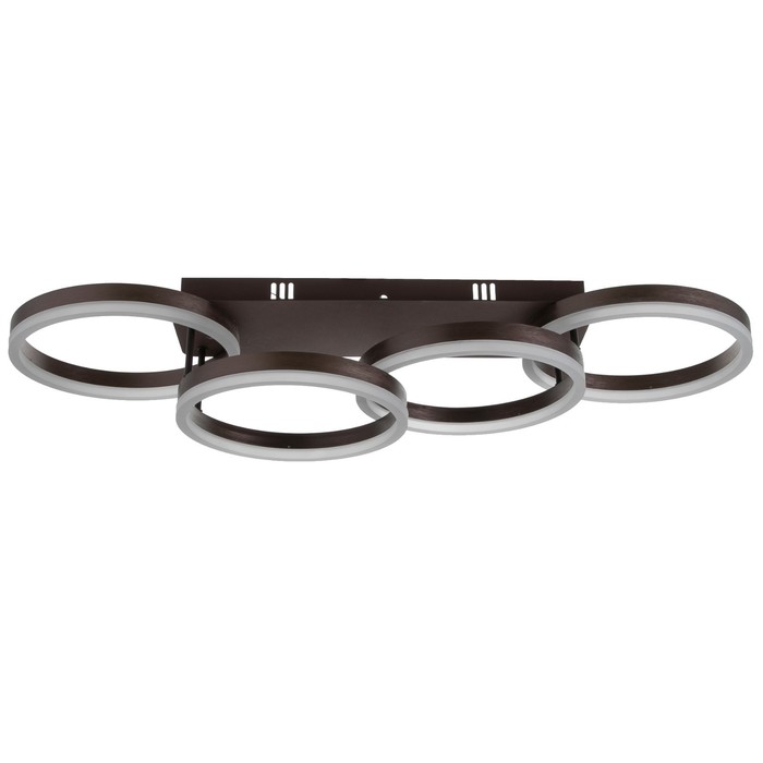 Люстра с ПДУ 1502/4 LED 160Вт 3000-6000К диммер кофе 98х30х17 см BayerLux