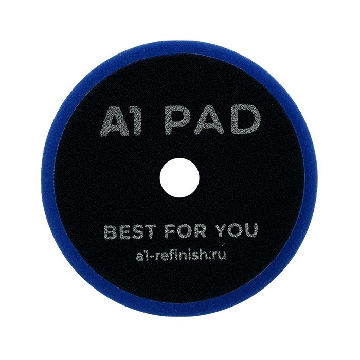 A1 Medium Cut foam pad Blue DA полировальный круг твердый, синий, эксцентрик, 125мм.