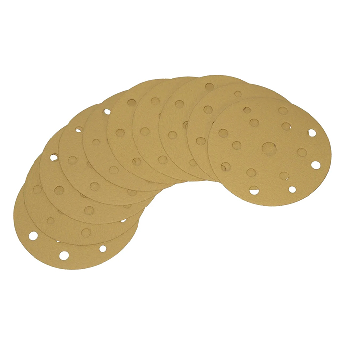 Ceramax Шлифовальный диск Gold, 150мм., 15 отв., P60, P100, P180, P240, P320, P500, P600, в упаковке 7шт.