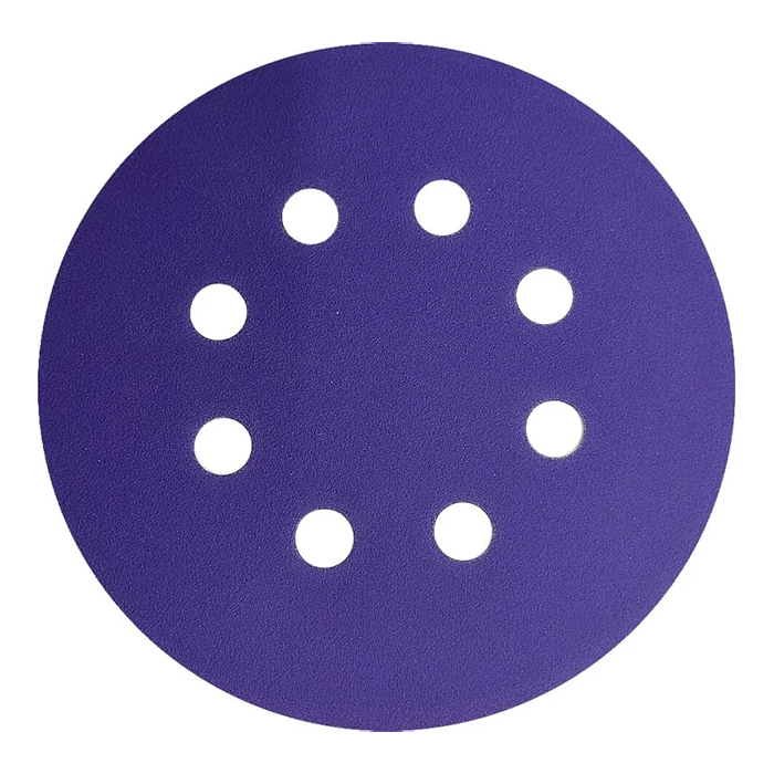 Ceramax Шлифовальный диск Purple Film, 125мм., 8 отв., P220, в упаковке 10шт.