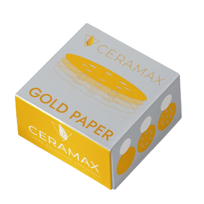 Ceramax Шлифовальный диск Gold, 125мм., 8 отв., P60, в упаковке 50шт.