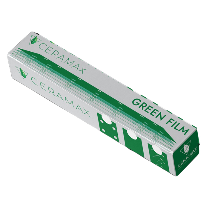 Ceramax Green Film Полоска абразивная на пленочной основе, 70x400мм., Р400, без отверстий, в упаковке 50шт.