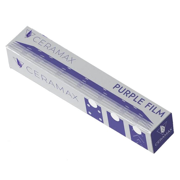 Ceramax Purple Film Полоска абразивная на пленочной основе, 70x400мм., Р120, 14 отверстий, в упаковке 50шт.