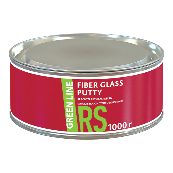 Green Line Fiber Glass Putty. Шпатлевка со стекловолокном, объем 1кг.