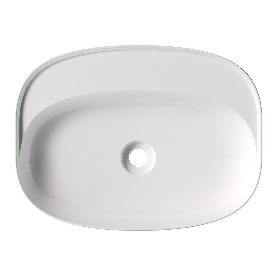 Изображение Раковина накладная Alice Form Oval 60x45хВ12 Plan без отверстия под смеситель 22460101N