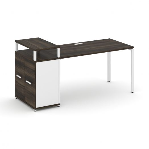 Concept Стол рабочий с опорным распаш. шкафом с верх. горизонтом CN.SP-223   1800х720х917