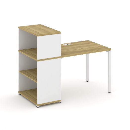 Concept Стол рабочий с опорным стеллажом с надставкой низ. CN.SP-209  1400х720х1140