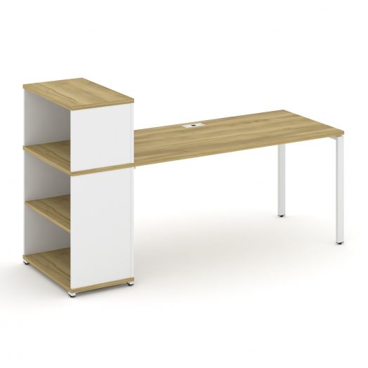 Concept Стол рабочий с опорным стеллажом с надставкой низ. CN.SP-212  2000х720х1140