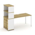 Concept Стол рабочий с опорным шкафом-купе с надставкой выс. CN.SP-243   1800х720х1530