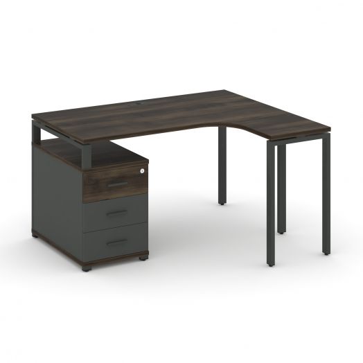 Concept Стол эргономичный с опорной тумбой CN.SA-301  13801746х1180х750