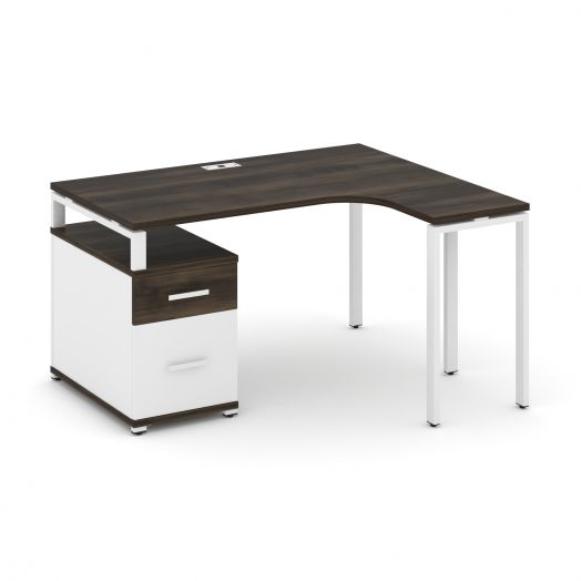 Concept Стол эргономичный с опорной тумбой CN.SA-302   13801746х1180х750