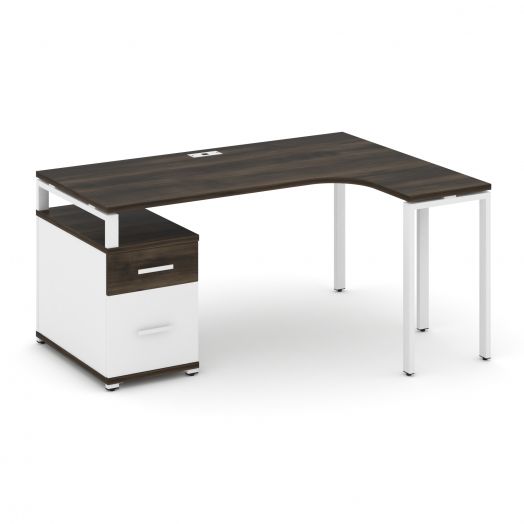 Concept Стол эргономичный с опорной тумбой CN.SA-304   15801946х1180х750