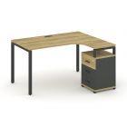 Concept Стол эргономичный с опорной тумбой CN.SA-305  1380х11801546х750