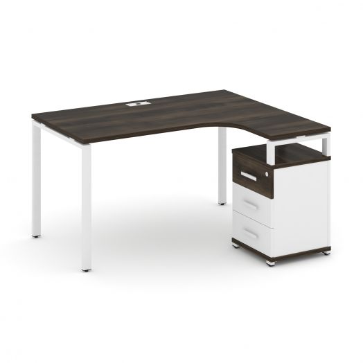 Concept Стол эргономичный с опорной тумбой CN.SA-305   1380х11801546х750