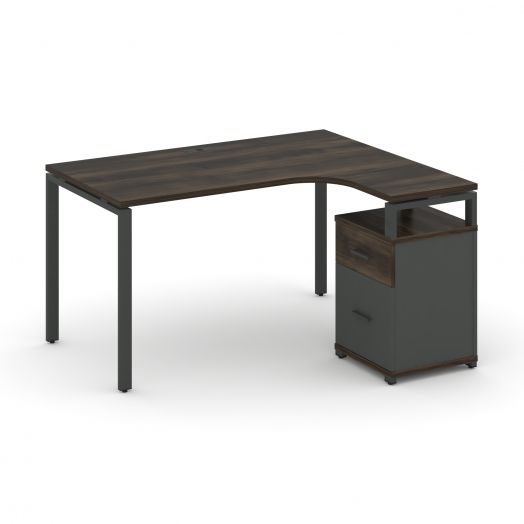 Concept Стол эргономичный с опорной тумбой CN.SA-306  1380х11801546х750