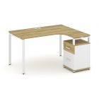 Concept Стол эргономичный с опорной тумбой CN.SA-306   1380х11801546х750