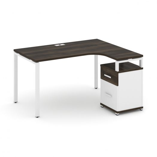 Concept Стол эргономичный с опорной тумбой CN.SA-306   1380х11801546х750