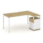 Concept Стол эргономичный с опорной тумбой CN.SA-307   1580х11801546х750