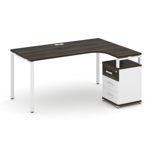 Concept Стол эргономичный с опорной тумбой CN.SA-307   1580х11801546х750