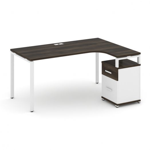 Concept Стол эргономичный с опорной тумбой CN.SA-308   1580х11801546х750