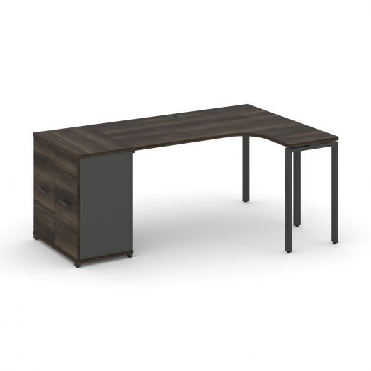 Concept Стол эргономичный с опорным распаш. шкафом CN.SA-209  1800х1180х750