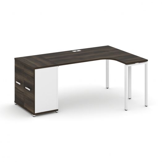 Concept Стол эргономичный с опорным распаш. шкафом CN.SA-209   1800х1180х750