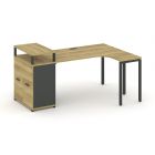 Concept Стол эргономичный с опорным распаш. шкафом с верх. горизонтом CN.SA-211  1800х1180х917