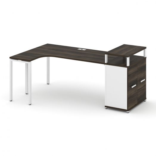 Concept Стол эргономичный с опорным распаш. шкафом с верх. горизонтом CN.SA-212   2000х1180х917