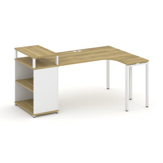Concept Стол эргономичный с опорным стеллажом с верх. горизонтом CN.SA-203  1800х1180х917