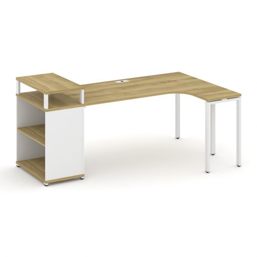 Concept Стол эргономичный с опорным стеллажом с верх. горизонтом CN.SA-204  2000х1180х917