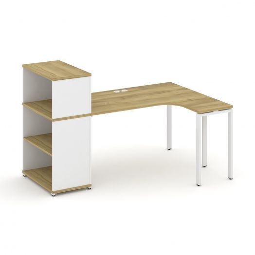 Concept Стол эргономичный с опорным стеллажом с надставкой низ. CN.SA-205  1800х1180х1140