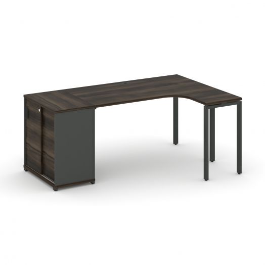 Concept Стол эргономичный с опорным шкафом-купе CN.SA-217  1800х1180х750