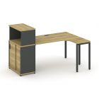 Concept Стол эргономичный с опорным шкафом-купе с надставкой низ. CN.SA-219  1800х1180х1140