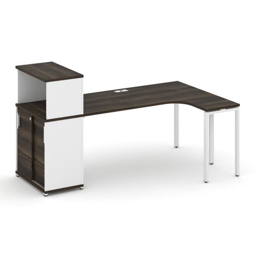 Concept Стол эргономичный с опорным шкафом-купе с надставкой низ. CN.SA-220   2000х1180х1140