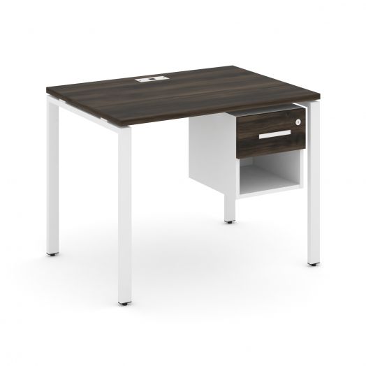 Concept Стол рабочий с подвесной тумбой 1 открытой нишей и одним ящ. CN.SP-117   980х720х750
