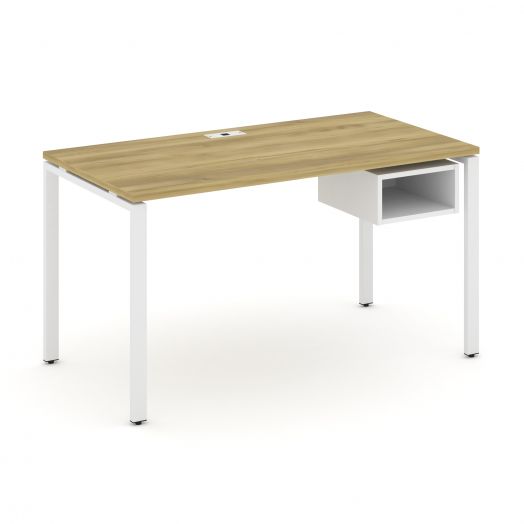 Concept Стол рабочий с подвесной тумбой с 1 открытой нишей CN.SP-103  1380х720х750