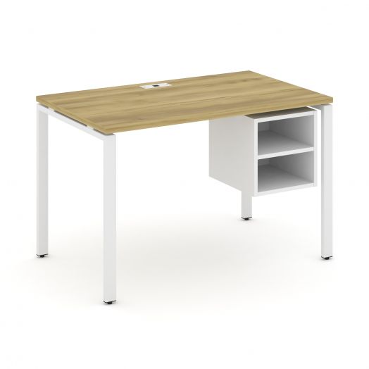 Concept Стол рабочий с подвесной тумбой с 2 открытыми нишами CN.SP-106  1180х720х750