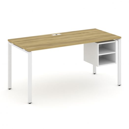 Concept Стол рабочий с подвесной тумбой с 2 открытыми нишами CN.SP-108  1580х720х750