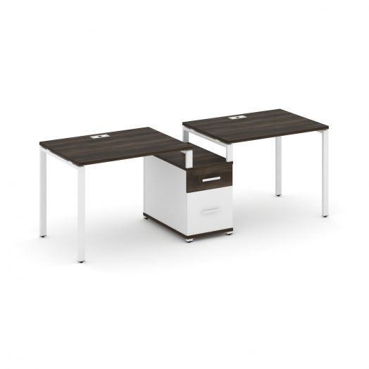 Concept Рабочая станция 2 места с 1 опорной тумбой CN.ORS-305   2272х720х750