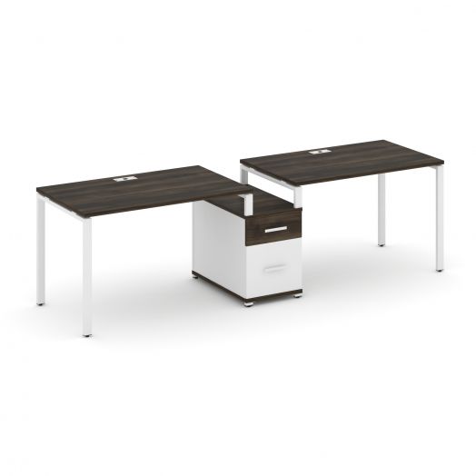 Concept Рабочая станция 2 места с 1 опорной тумбой CN.ORS-306   2672х720х750