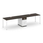Concept Рабочая станция 2 места с 1 опорной тумбой CN.ORS-407   3180х720х750