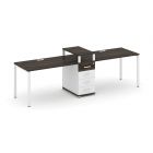 Concept Рабочая станция 2 места с 1 опорной тумбой CN.ORS-418   2780х720х917