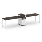 Concept Рабочая станция 2 места с 1 опорной тумбой CN.ORS-424   3580х720х917