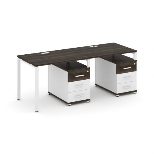 Concept Рабочая станция 2 места с 2 опорными тумбами CN.ORS-309   1960х720х750