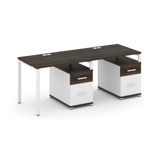 Concept Рабочая станция 2 места с 2 опорными тумбами CN.ORS-313   1960х720х750