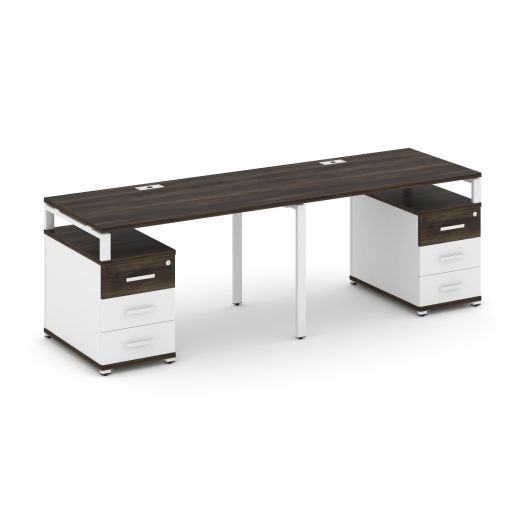 Concept Рабочая станция 2 места с 2 опорными тумбами CN.ORS-318   23603092х720х750