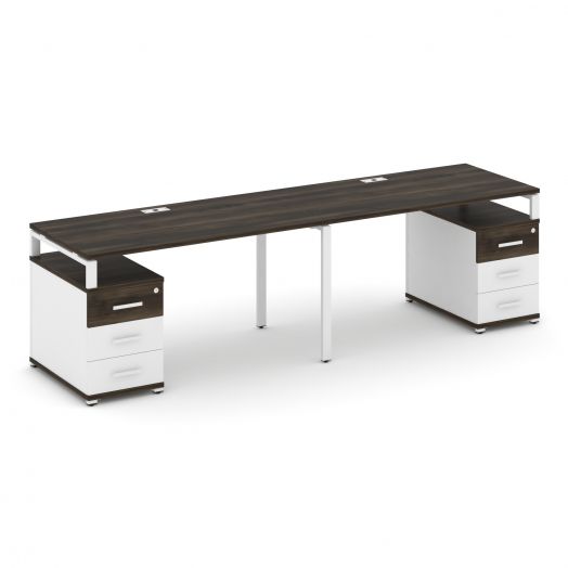 Concept Рабочая станция 2 места с 2 опорными тумбами CN.ORS-319   27603426х720х750