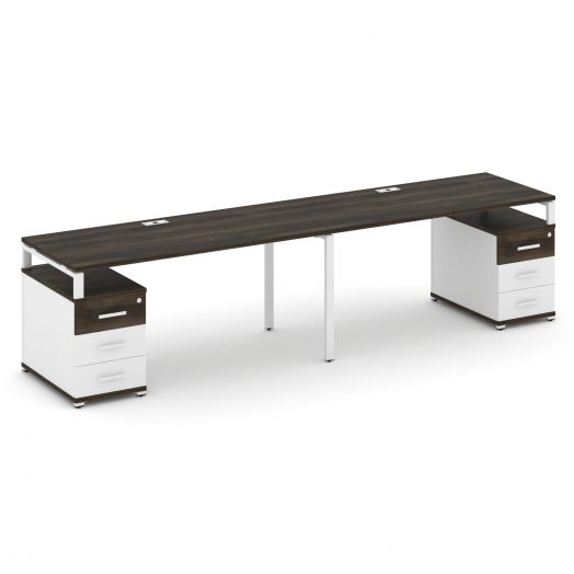 Concept Рабочая станция 2 места с 2 опорными тумбами CN.ORS-320   31603892х720х750