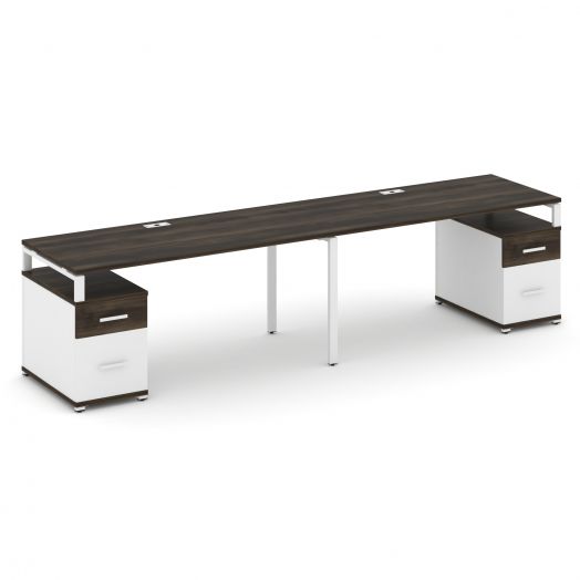 Concept Рабочая станция 2 места с 2 опорными тумбами CN.ORS-324   31603892х720х750