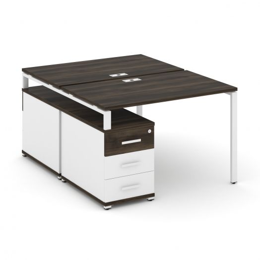 Concept Рабочая станция 2 места с двухсторонней опорной тумбой CN.DRS-302   11801546х1480х750
